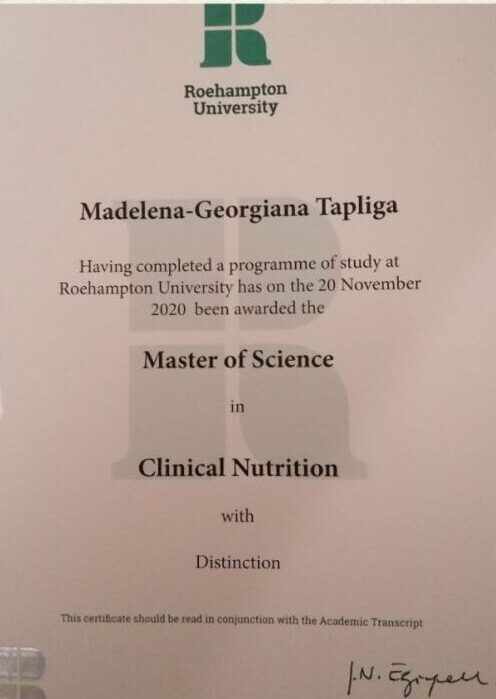 Clinical Nutritionist degree