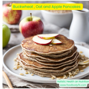 Buckwheat Oat Apple Pancakes