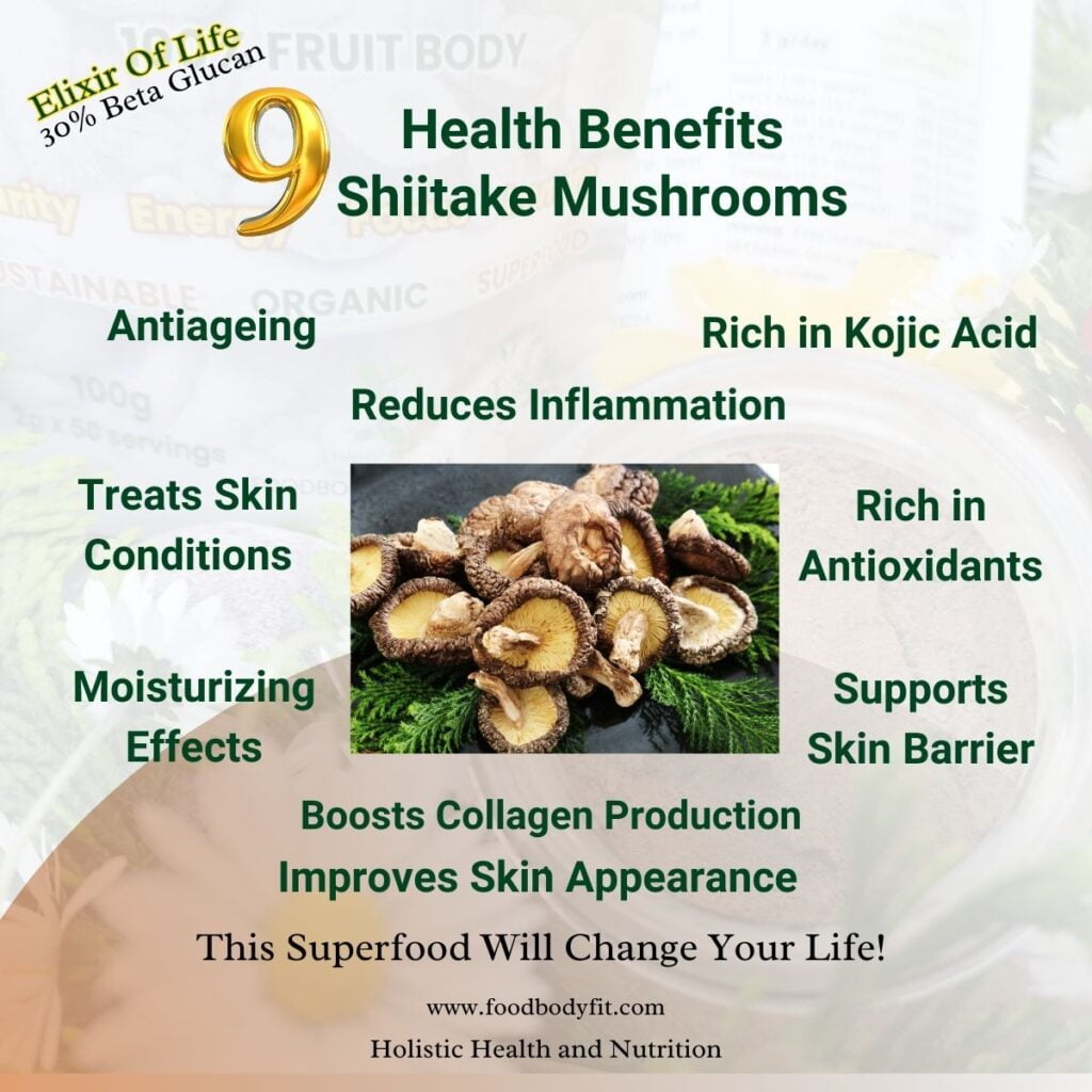 shiitake mushroom powder benefits