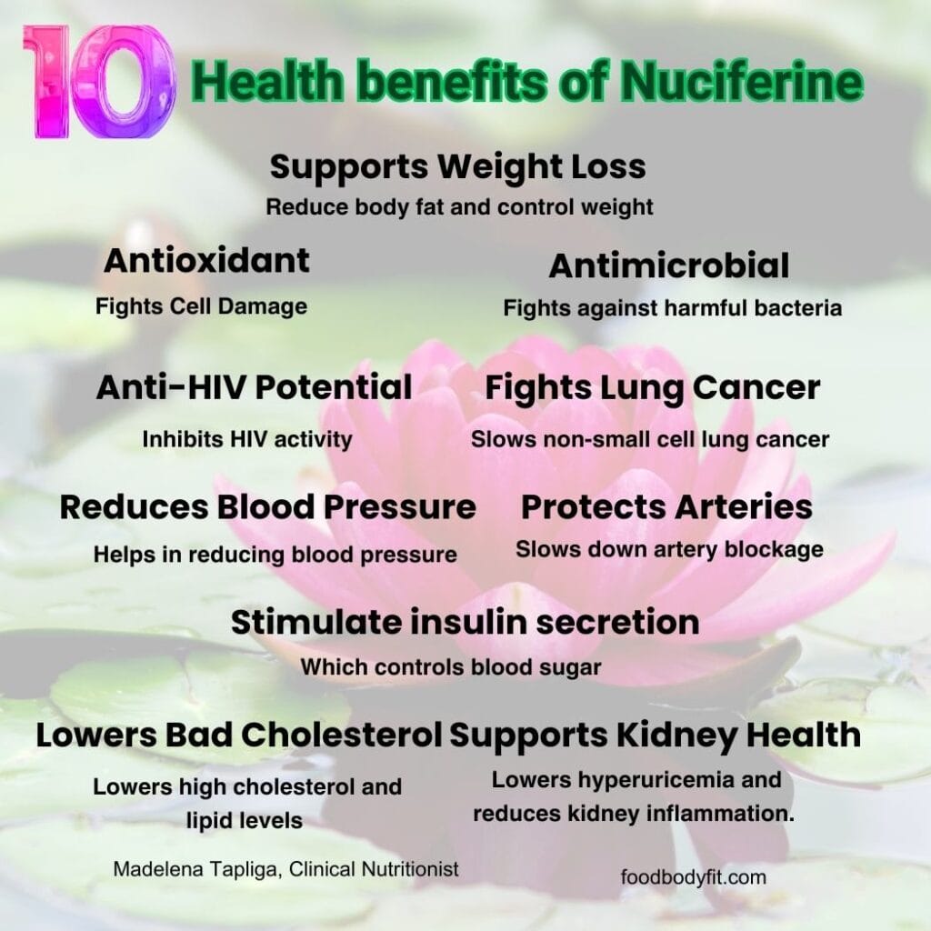 what are the benefits of taking nuciferine